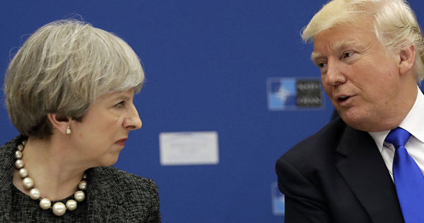 Мэй напомнила Трампу о "российской агрессии". Фото: AFP