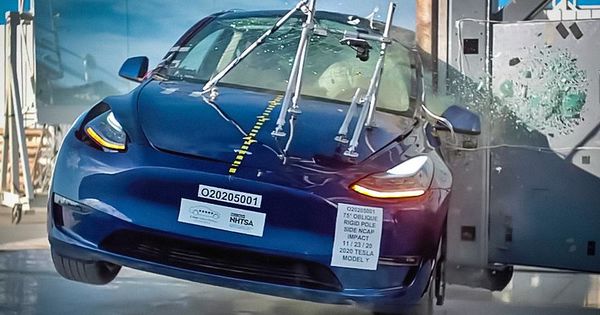NHTSA провело серию краш-тестов Tesla Model Y. 