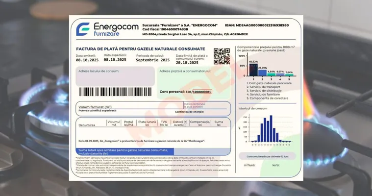 Primele facturi care includ tarifele micșorate la gaz, emise la început de martie