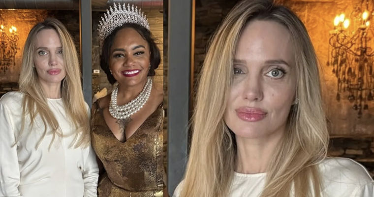 Angelina Jolie i-a surprins pe fani cu o „nouă” înfățișare la un brunch.