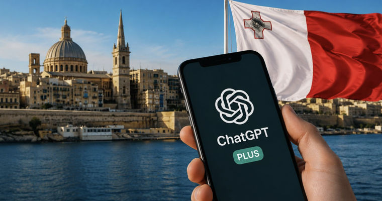 Мальта первой в мире оплатит гражданам ChatGPT Plus.