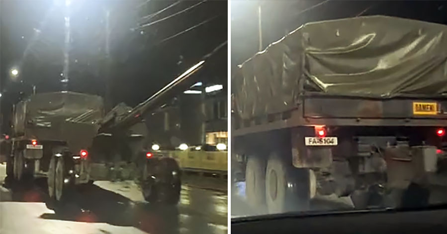 На улицах Кишинева в ночь на понедельник была замечена боевая артиллерия. Коллаж Point.md.