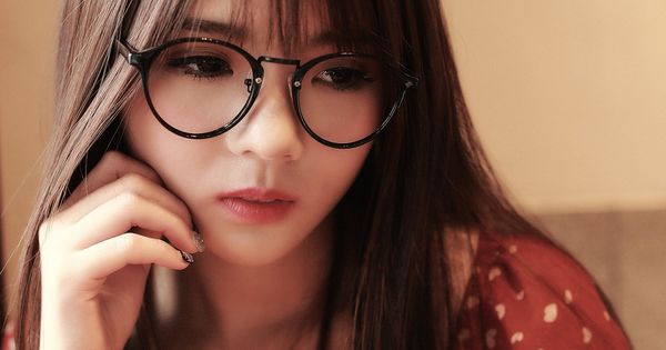 Chinese girls with glasses