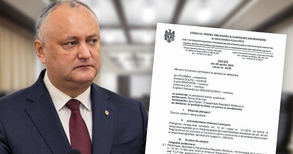 Додон о решении совета по равенству: В нашей стране есть понятие мужчины и женщины.