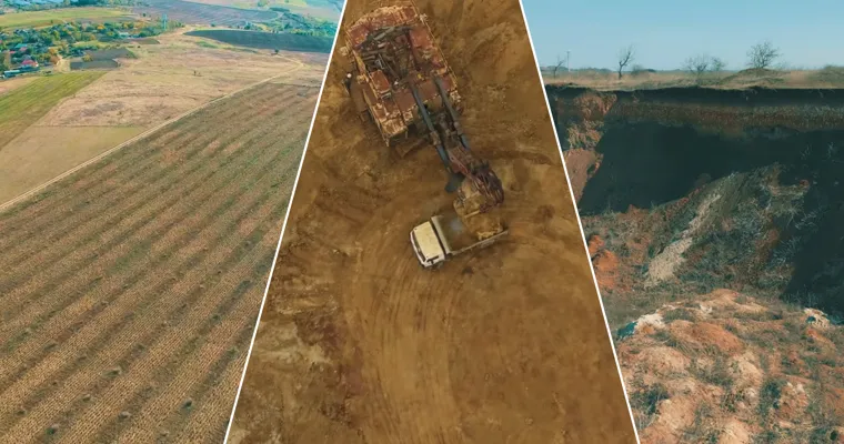 După exploatarea carierei, solul nu mai dă roade: Livadă din Botnărești, fără recoltă