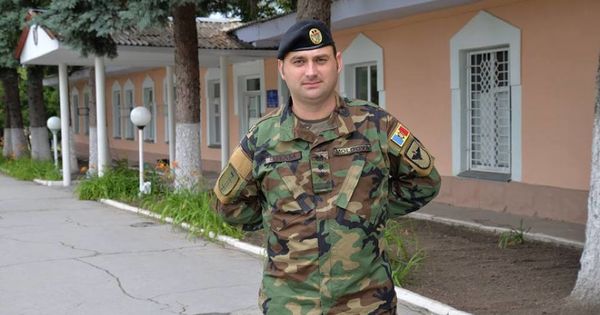 Colonelul Andrei Şram, militar al Republicii Moldova de circa 18 ani.