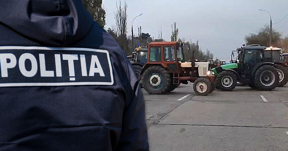 Фермеры перекрыли Хынчештское шоссе на въезде в Кишинев. Фото: Point.md