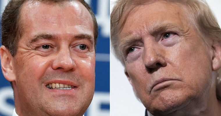Трамп после слов Медведева приказал разместить две атомные подлодки в ключевых регионах.