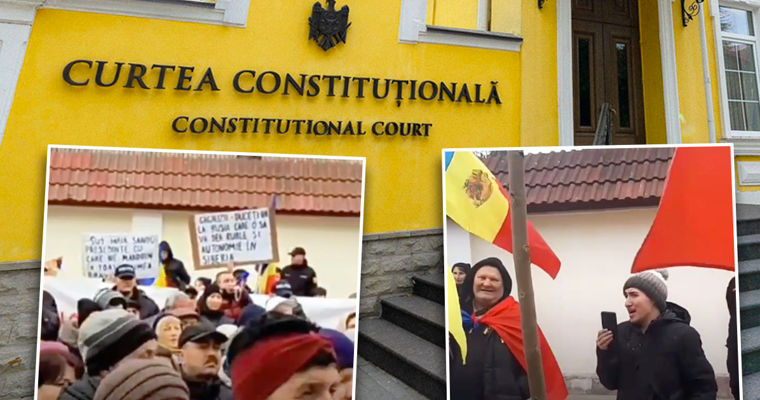 Протест у здания КС: жители Гагаузии требуют вернуть бюджетные полномочия.