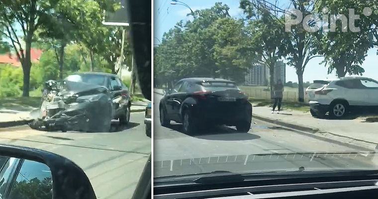 В Кишиневе автомобиль попал в ДТП и сбил женщину на пешеходном переходе.