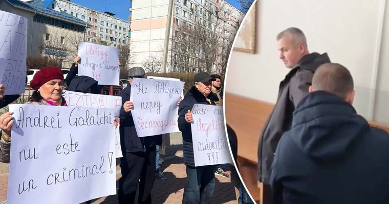 Член партии «Шанс» Галацкий помещен под стражу на 30 суток. Коллаж: Point.md