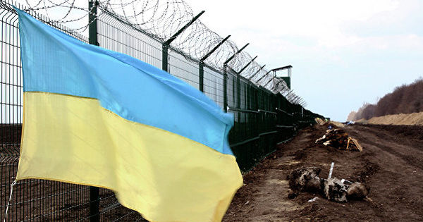 Украина начала строить стену в Луганской области.