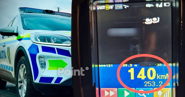 В Кишиневе полиция остановила водителя BMW, двигавшегося со скоростью 140 км/ч.