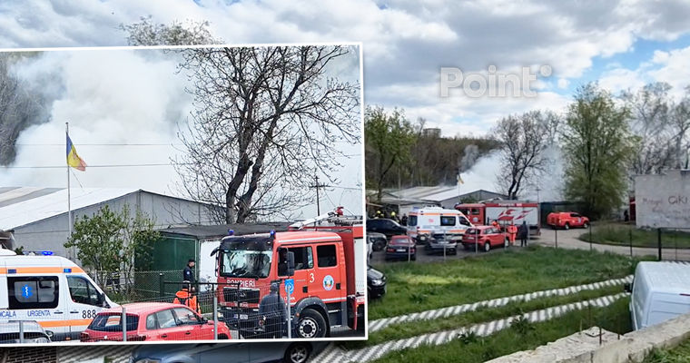 Incendiu pe strada Calea Orheiului din Capitală.