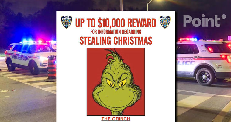 Poliția din New York va plăti 10.000 de dolari pentru ajutor în prinderea lui Grinch.