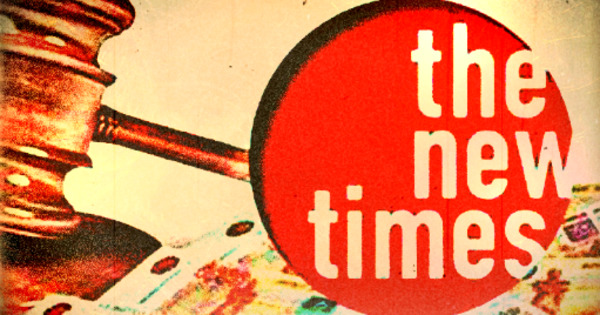 Журнал The New Times собрал 25 млн для выплаты штрафа за четыре дня.