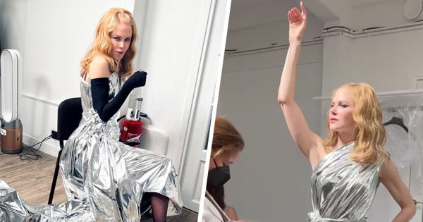 Николь Кидман посмеялась над своим выходом на показе Balenciaga.