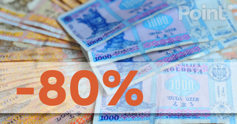 Новые депозиты в леях от бизнеса сократились на 80% всего за один месяц.