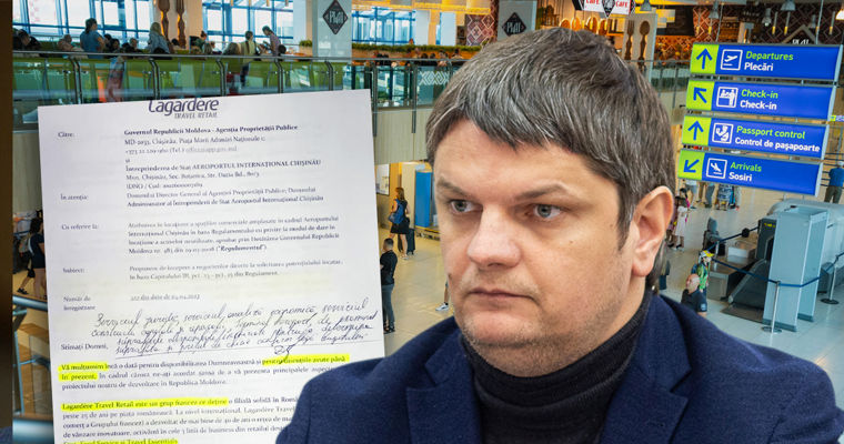 Блогер: Спыну еще в апреле знал, кто арендует помещения в аэропорту. Коллаж: Point.md
