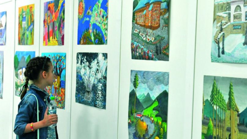 O expoziţie de pictură a copiilor, vernisată la Biblioteca Naţională