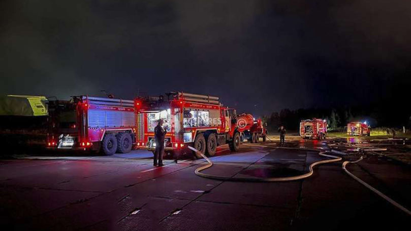 Un incendiu a izbucnit la o unitate militară rusă din Crimeea