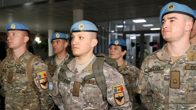 Молдавский контингент ООН вернулся домой из Ливана.