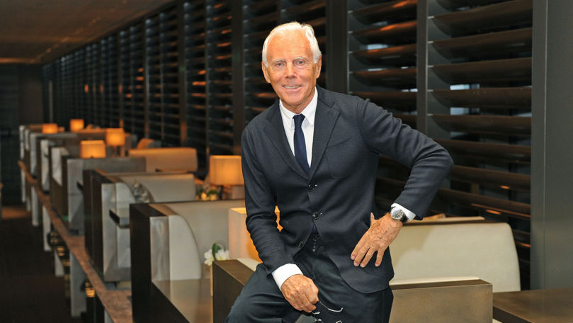 Fondatorul casei de modă italiene Giorgio Armani a împlinit 91 de ani