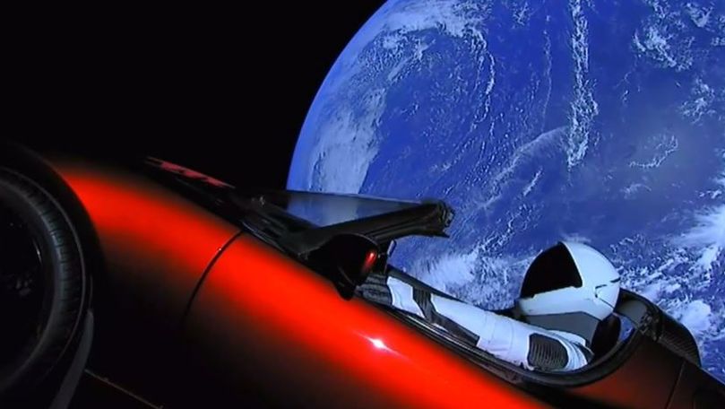 Unde a ajuns mașina lui Elon Musk, lansată anul trecut în spațiu
