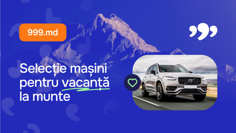 999.md: Mașini ideale pentru o vacanță la munte cu familia Ⓟ