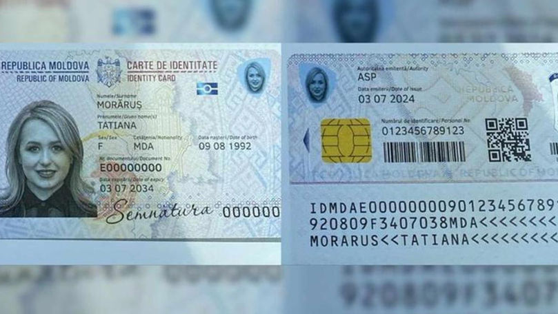 Новые удостоверения личности в Молдове будут без адреса и отчества владельца.