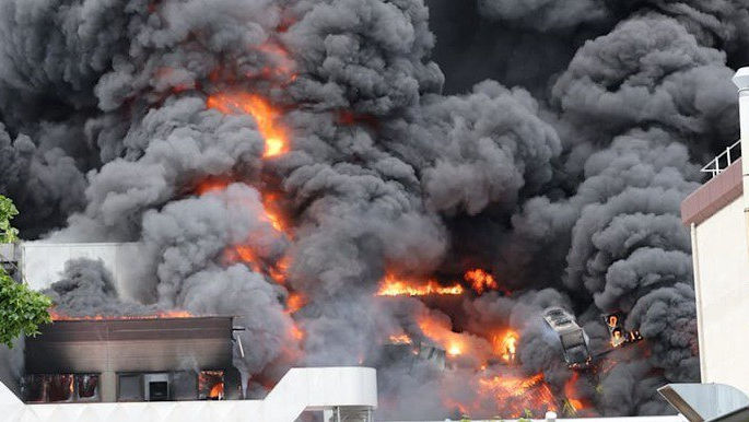 Incendiu în sectorul Râșcani al Capitalei: Un balcon, cuprins de flăcări