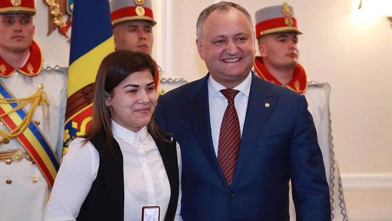 Anastasia Nichita, felicitată de Dodon pentru victoria de la Europene