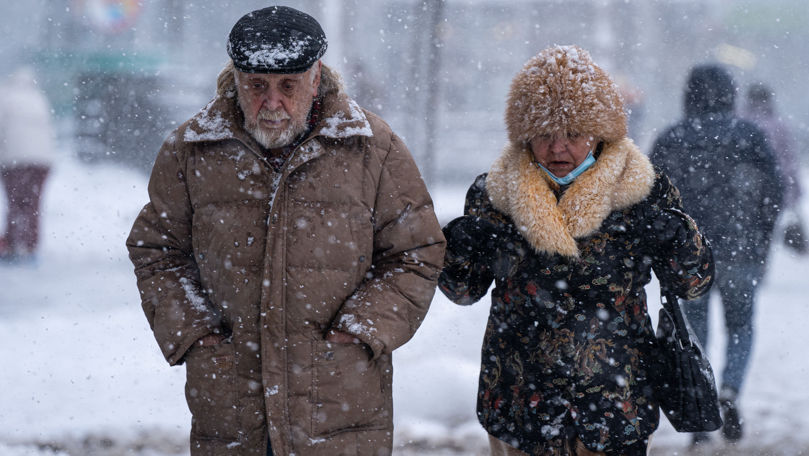 Meteorologii anunță precipitații sub formă de ninsoare și lapoviță