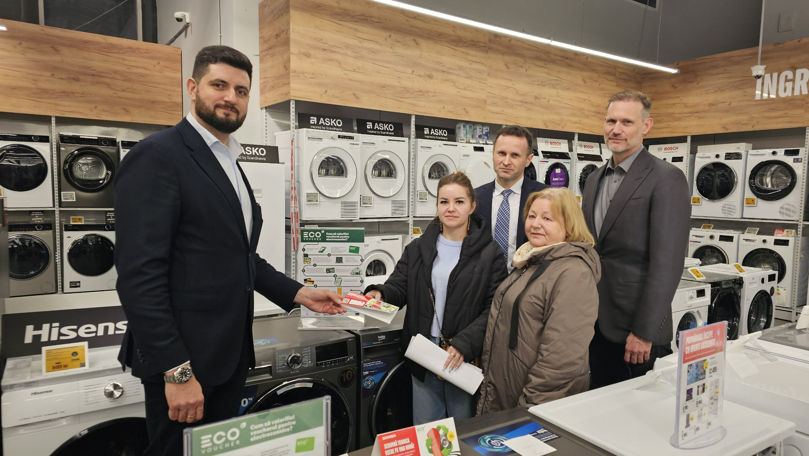 EcoVoucher: Peste 2.000 de familii și-au luat electrocasnice noi