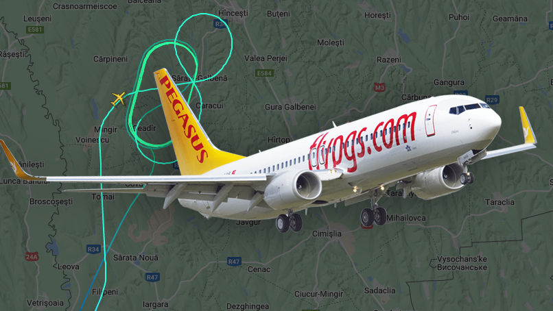 Самолет из Анталии совершил 12 кругов над Кишиневом и вернулся в Турцию. Коллаж: Point.md