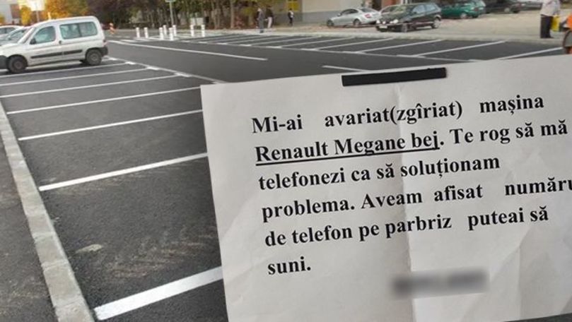 Bilețelul alarmant găsit de un șofer din Chișinău: Explicația autorului
