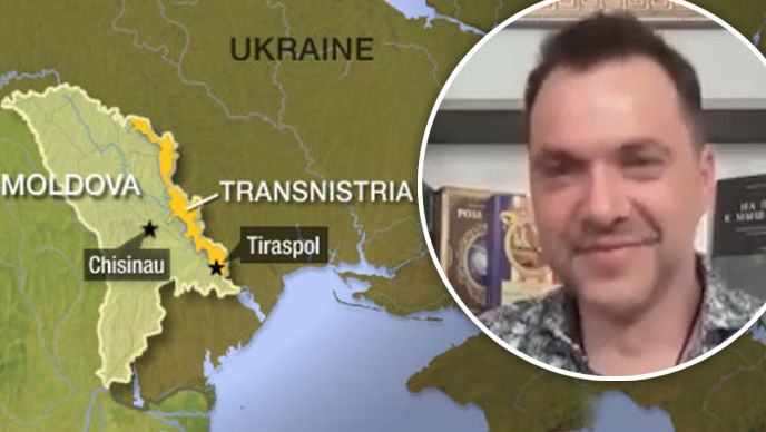 Momentul în care Arestovici râde la o întrebare despre Transnistria