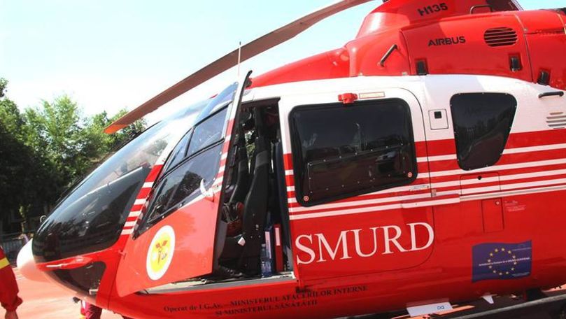 Tânăr aflat în comă, transportat cu elicopterul SMURD în Chișinău