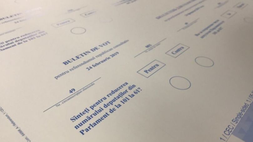 Cum arată buletinele de vot tipărite pentru referendum