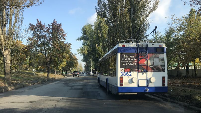 INP cu RTEC au lansat publicitatea socială pe troleibuze (P)