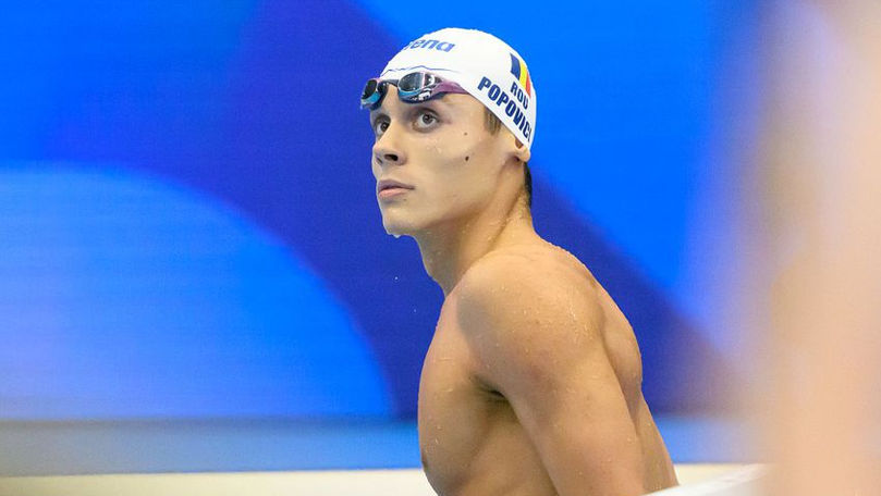 David Popovici, pentru a doua oară campion european la 100 metri liber