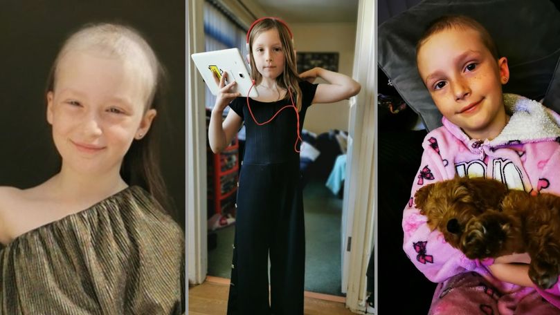 O fetiţă de 8 ani, aproape cheală după ce şi-a smuls tot părul din cap