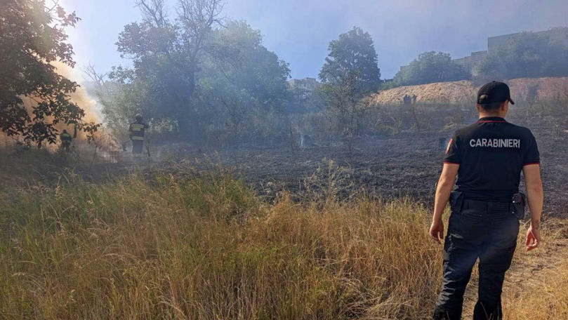 Fum pe strada Valea Crucii: Pompierii au stins un incendiu de vegetație
