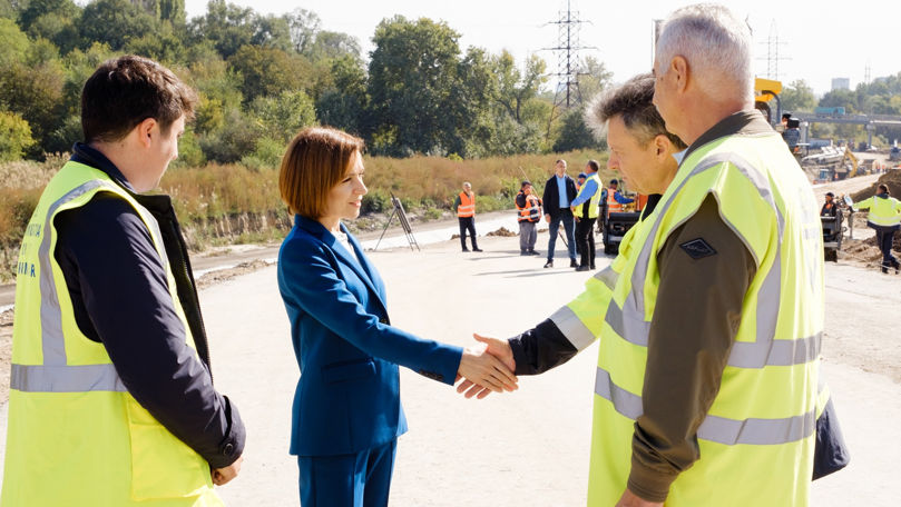 Maia Sandu, avertizată de CEC pentru fotografiile de pe șantier