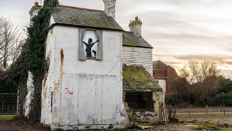 O operă de Banksy a fost distrusă în Anglia