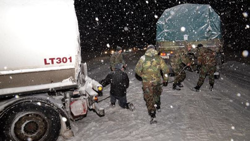 Armata Naţională, pregătită să acționeze în zonele afectate de ninsori