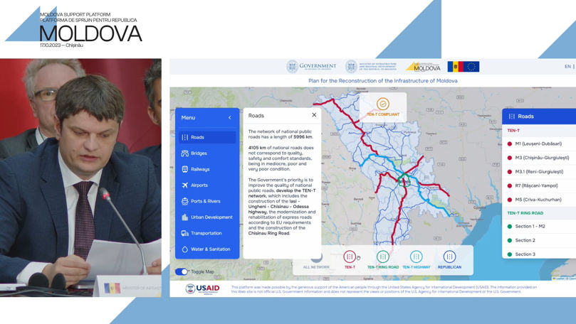 Cât a costat o hartă interactivă cu Planul de Reconstrucție a Moldovei