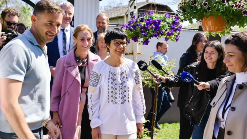 Marta Kos a fost primită cu căldură în casa actorului Emilian Crețu