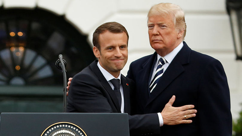 Macron i-a telefonat lui Trump. Despre ce au discutat cei doi lideri