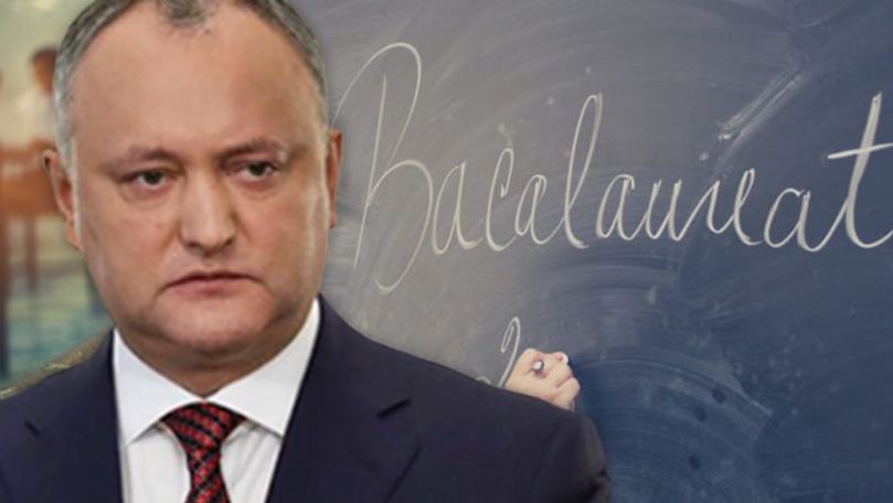 Dodon propune anularea BAC-ului: Copiii nu au fost prezenți în școală